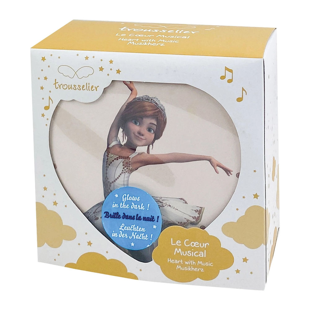 Trousselier Musikspieluhr Herz, Ballerina, nachtleuchtend