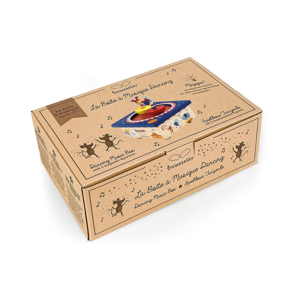 Trousselier Spieluhr mit tanzenden Akrobaten, magnetisch