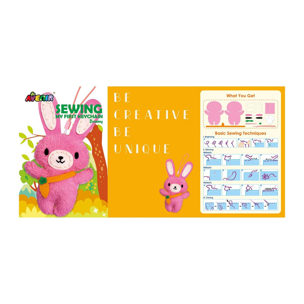 Nähset Schlüsselanhänger, Hase