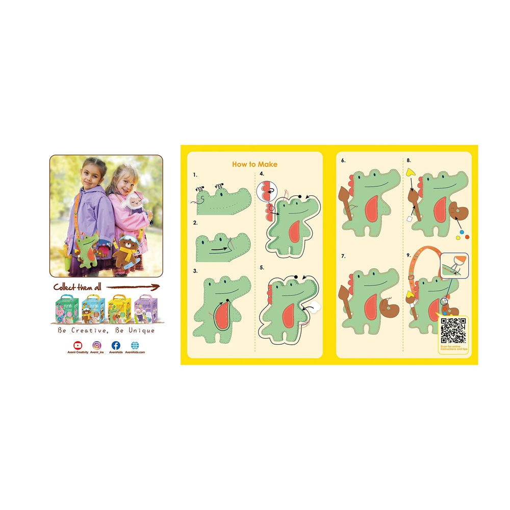 Avenir Nähset Umhänger Krokodil