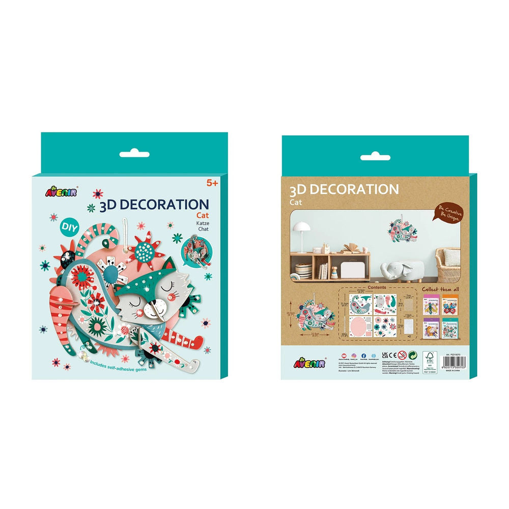 Avenir 3D Dekoration Katze