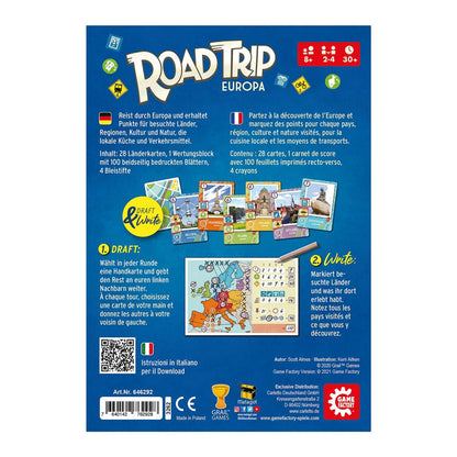 Game Factory Road Trip en Europe