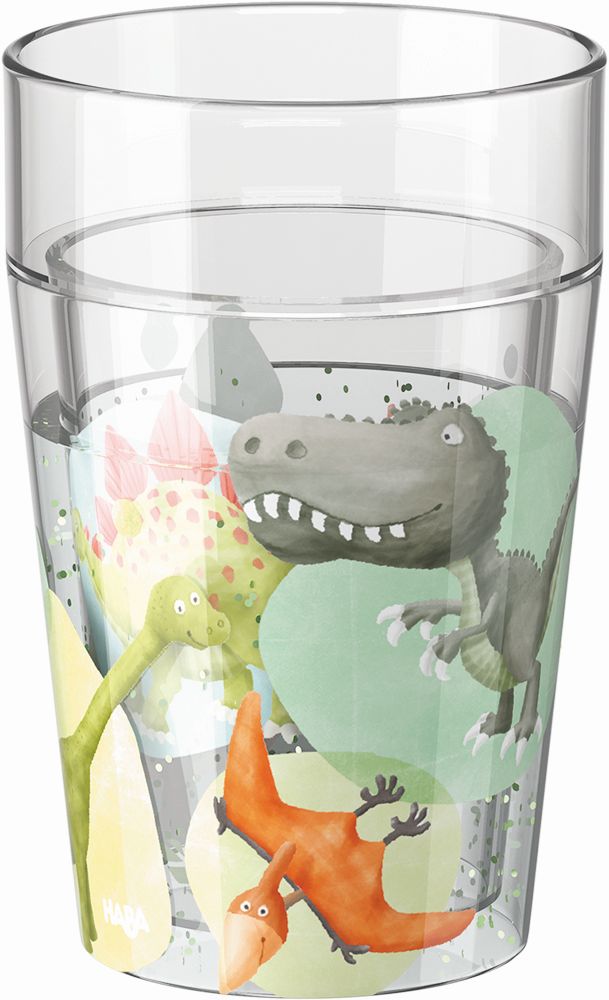 HABA Tasse à paillettes dinosaures