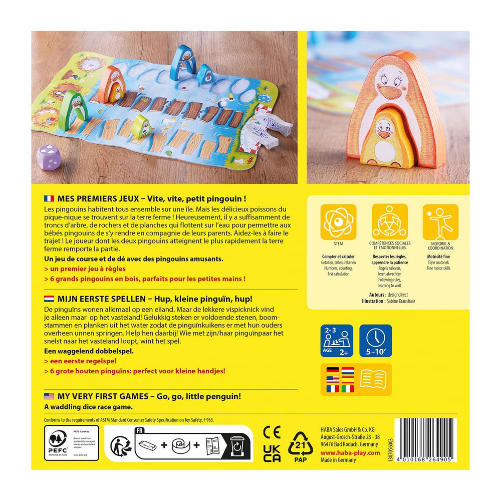 Haba Mes premiers jeux - Vite, vite, petit pingouin!