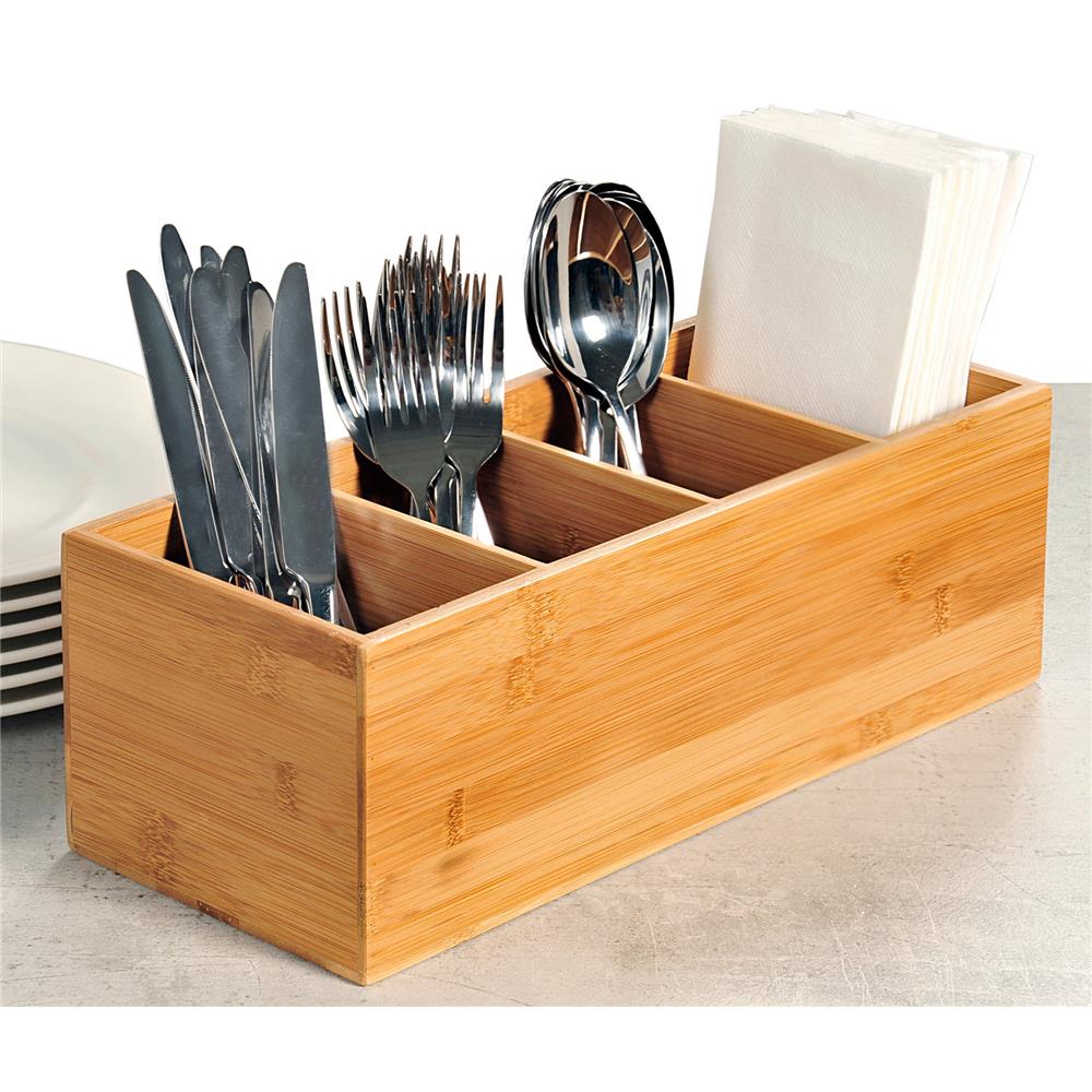 Kesper cutlery container bamboo