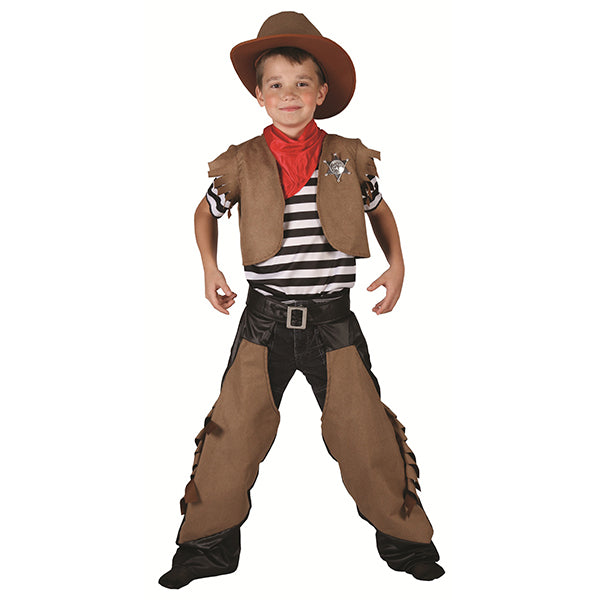 Fasnacht cowboy marron, taille. S