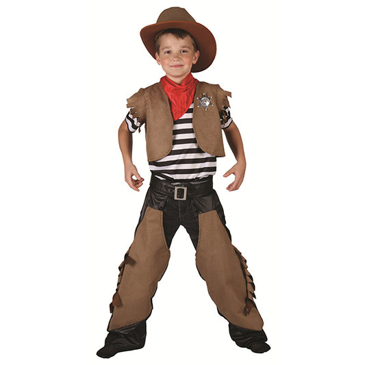 Fasnacht cowboy marron, taille. M.