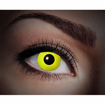Fasnacht UV contact lenses yellow