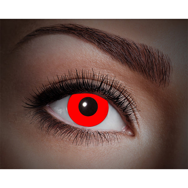 UV contact lenses red