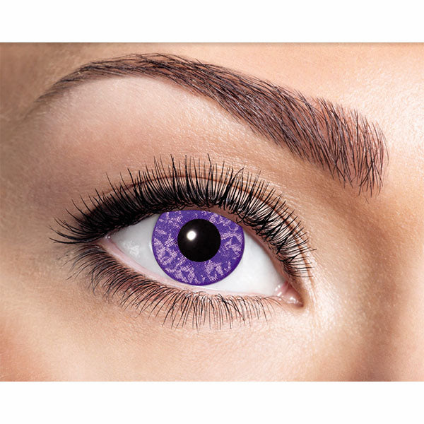 Fasnacht Lentilles de contact UV violettes Diamant