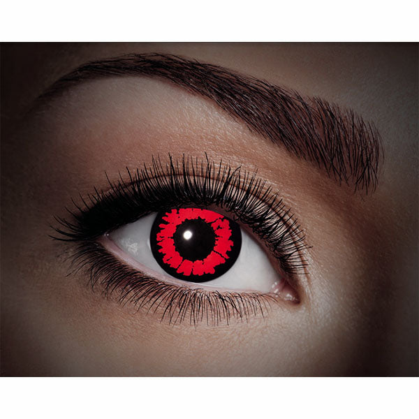 Lentilles de contact UV Fasnacht rouge Animal