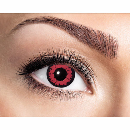 Lentilles de contact UV Fasnacht rouge Animal