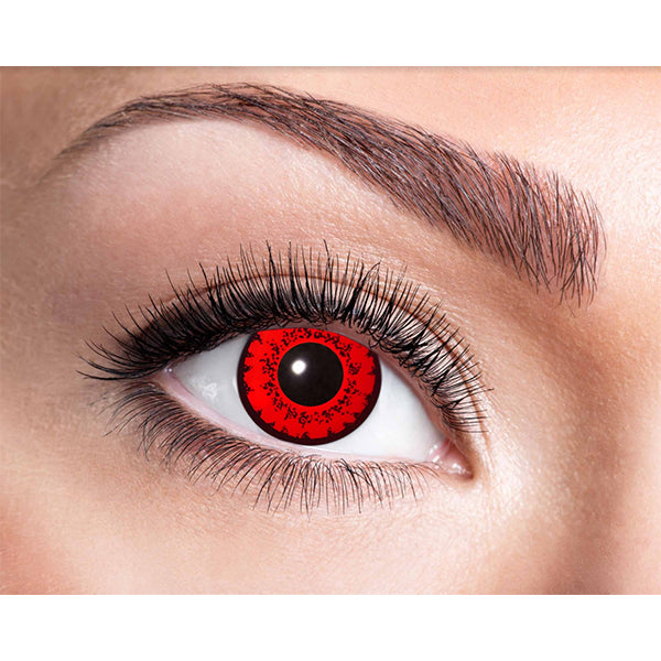 Carnival contact lenses red fever