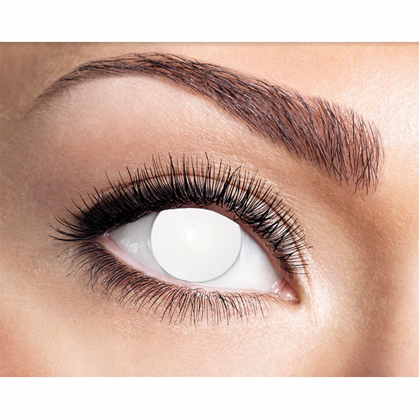 Lentilles de contact Fasnacht aveugles blanches