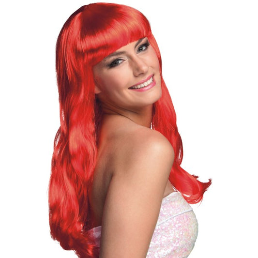 Carnival wig Chique, red