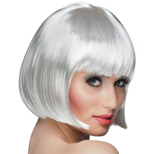 Carnival wig Cabaret, white