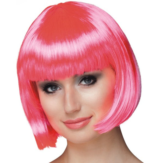 Carnival wig Cabaret, pink