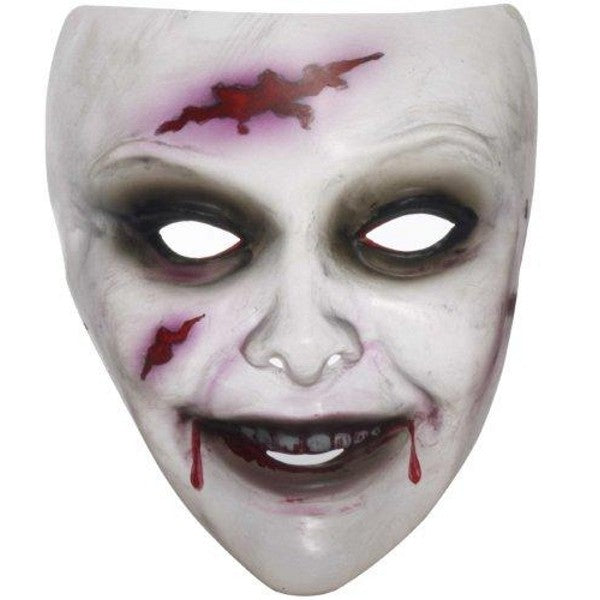 Masque zombie femme transparent