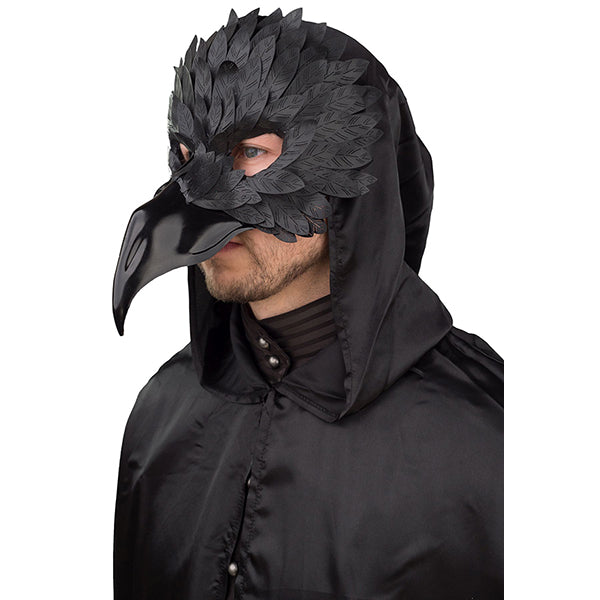 Masque de carnaval homme corbeau taille unique