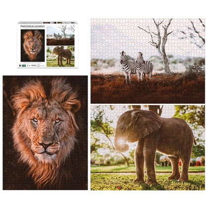 Ambassador Wildtiere Afrika 3x1000 Teile (Donal Boyd)