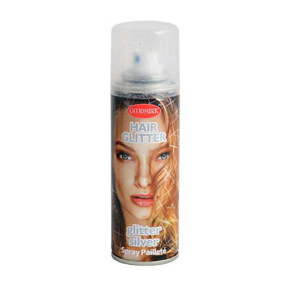 Cheveux Glittersrpay, argent