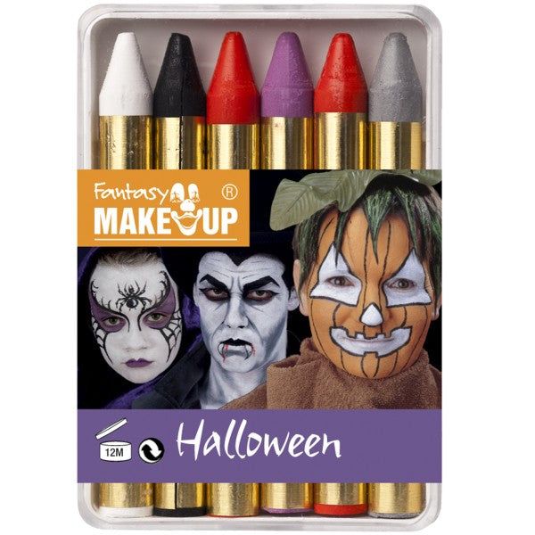 6 Halloween make-up pencils