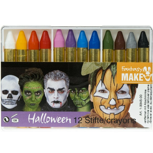 12 Halloween make-up pencils