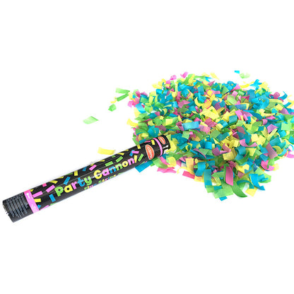 Carnival Party Cannon Fluo - Stripes, 40 cm