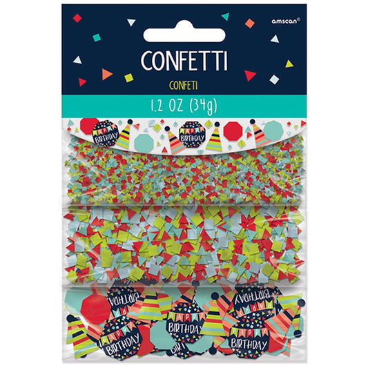 Amscan Confettis Joyeux Anniversaire 34g