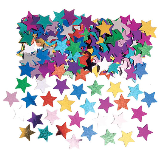 Confettis décoratifs étoiles multi