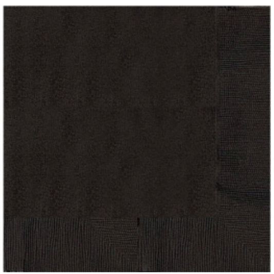 Amscan 20 serviettes, 33 cm, noir