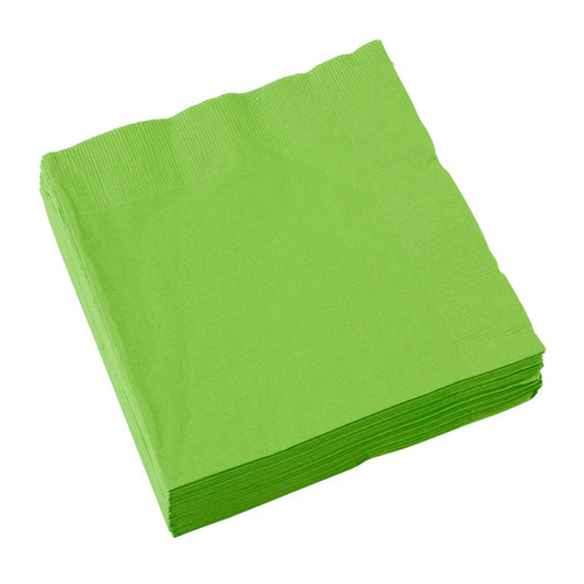 Amscan 20 serviettes, 33 cm, vert