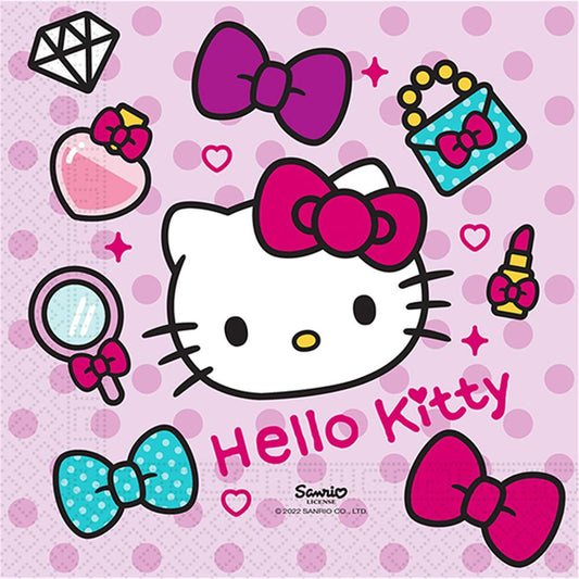 20 serviettes Hello Kitty