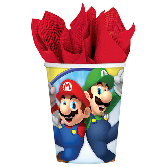 Amscan 8 Cups Super Mario 266ml