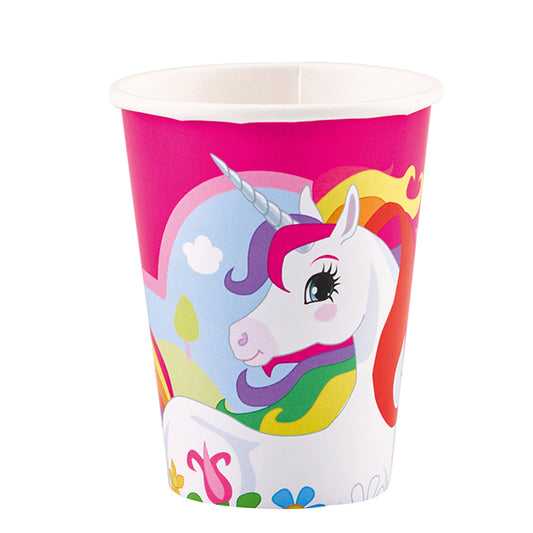 Amscan Unicorn 8 Cups, 266 ml