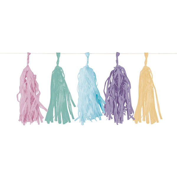 Amscan Fringe Garland Happy Birthday Pastel