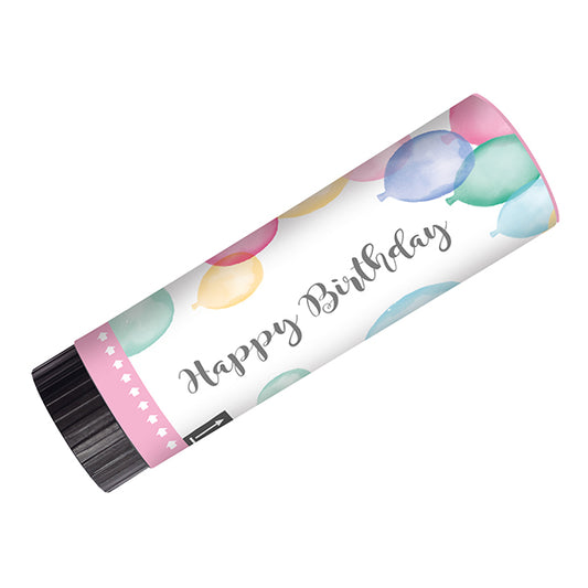 Amscan 2 Confetti Cannons Happy Birthday Pastel