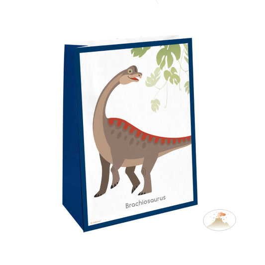 Riethmüller 4 sacs en papier Happy Dinosaure
