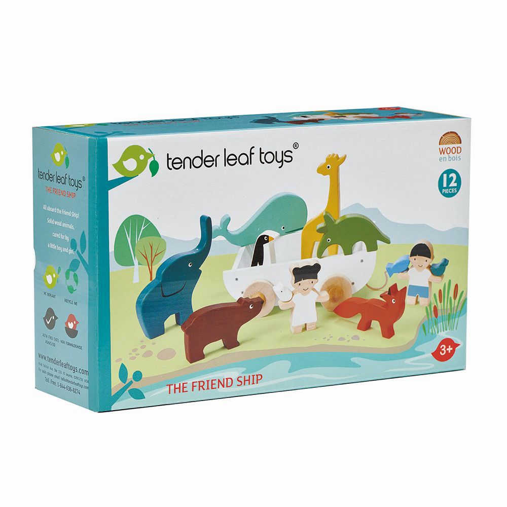 Bateau Tenderleaftoys avec des animaux