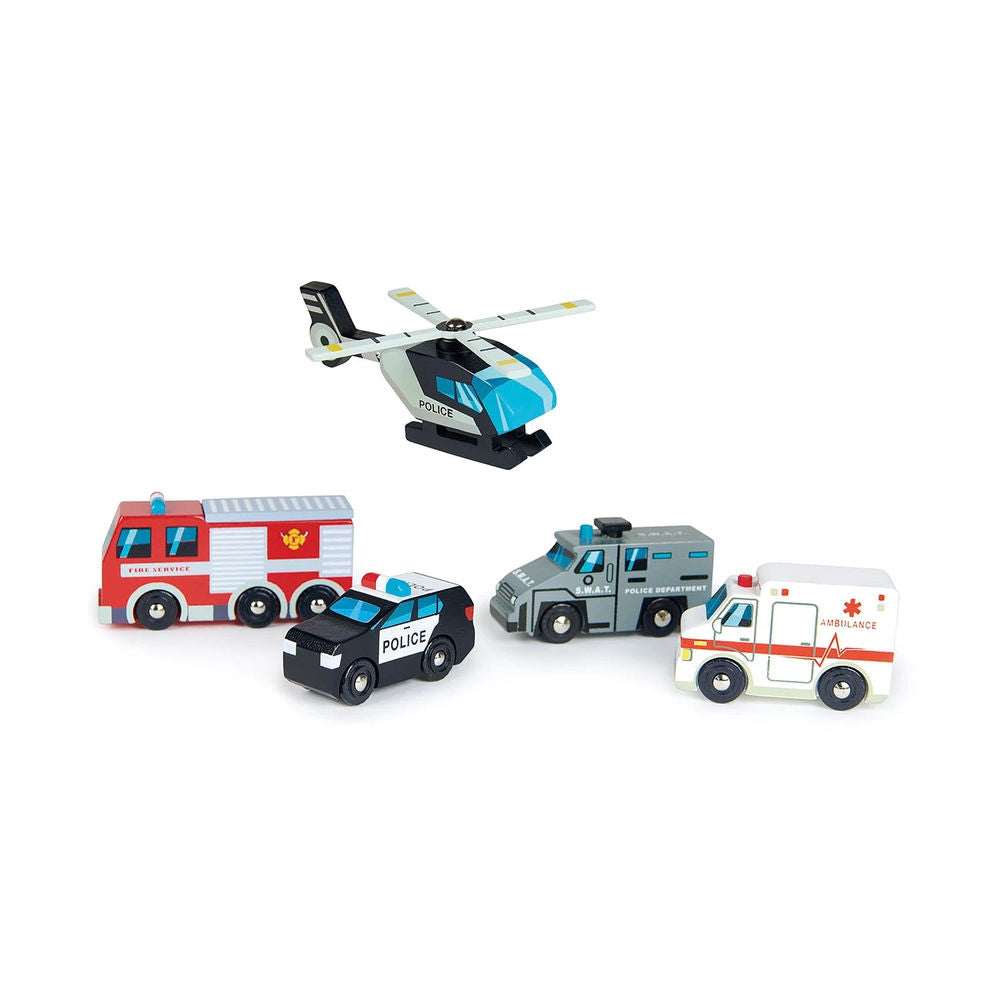 Tender Leaf Toys Rettungsfahrzeuge