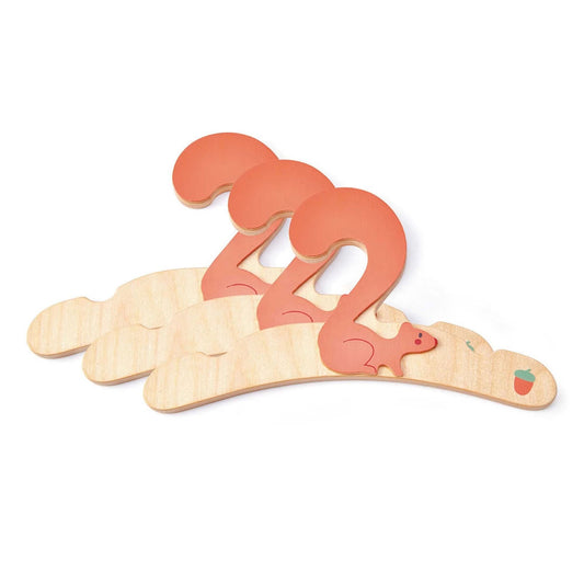 Squirrel coat hanger, 3x1 assorted