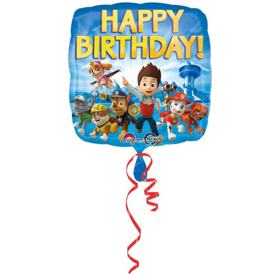 Paw Patrol Foil Balloon Happy Birthday
