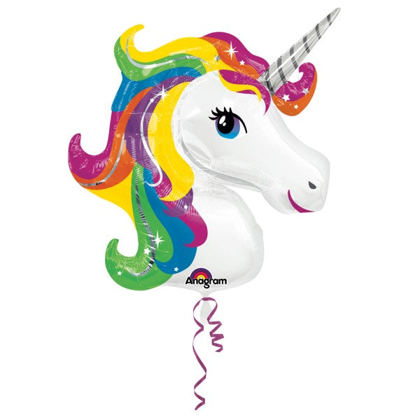 Amscan ballon en aluminium Licorne arc-en-ciel, 83 x 73 cm