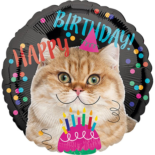 Amscan Folienballon Birthday Katze