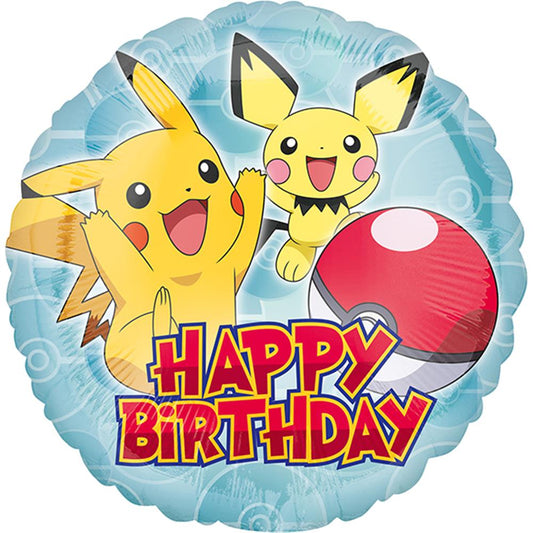 Amscan FB Pokemon Happy Birthday 43cm