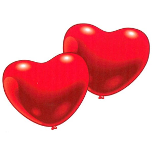 Amscan 5 ballons coeur rouge 30 cm