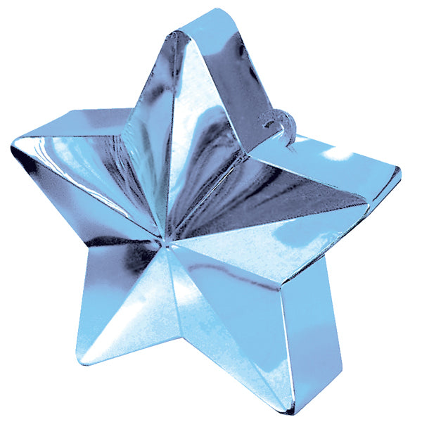 Balloon weight star light blue