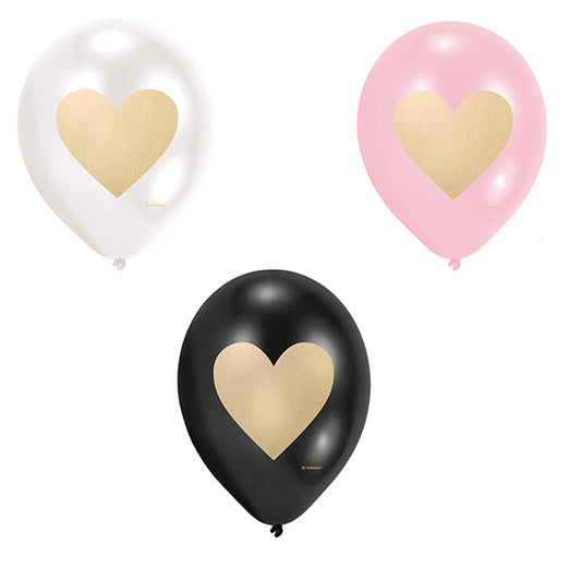 Amscan 6 Balloons Everyday Love