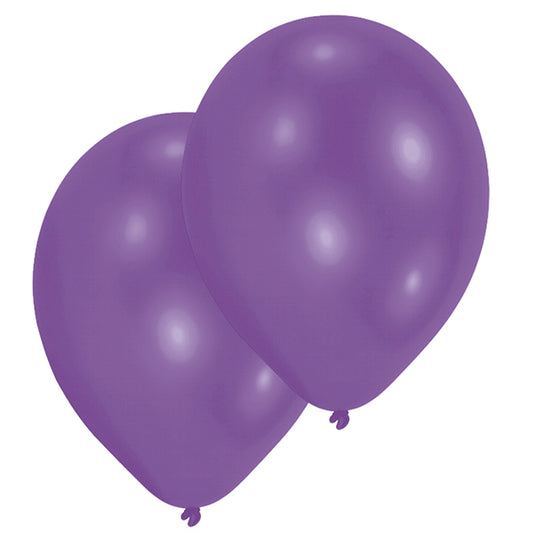 10 ballons violets, 27,5 cm