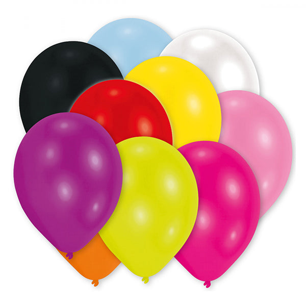 Balloons assorted, 50 pieces, 25.4 cm
